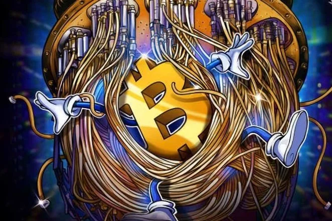 Quantum computing bitcoin threat illustration